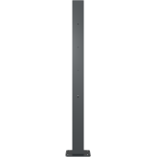 Ornamental bollard | square steel tube 70 x 70 mm | series 4073B | stationary, to be fixed by plugswith base plate 100 x 150 mm